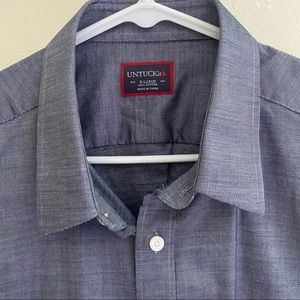 UNTUCKit Mens cotton dress shirt